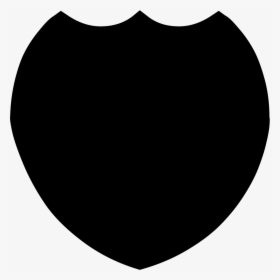 Black Shield Silhouette Svg Png Icon Free Download - Badge Svg Free, Transparent Png, Transparent PNG