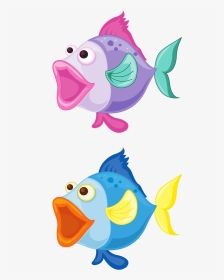 Transparent Peces Png - Картинки Мультяшные Рыбки, Png Download, Transparent PNG