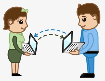 Data Transfer Cartoon, HD Png Download, Transparent PNG