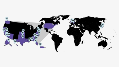 Picture - World Map Blue Png, Transparent Png, Transparent PNG