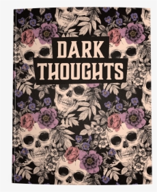 Notebook With A Background Of Skulls Wearing Flower - Floral Design, HD Png Download, Transparent PNG