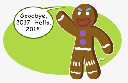 Transparent Gingerbread Cookie Png - Cartoon, Png Download, Transparent PNG