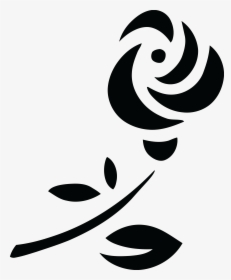Free Clipart Of A Black And White Rose - Rose Symbol Png, Transparent Png, Transparent PNG