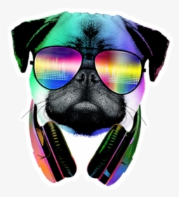 Transparent Cool Dog Png - Dj Pug, Png Download, Transparent PNG