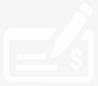 Transparent Cheque Png - Check Payment Icon White Transparent, Png Download, Transparent PNG