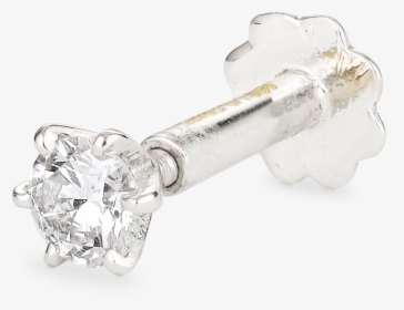 White Gold Diamond Nose Stud Uk , Png Download - Body Jewelry, Transparent Png, Transparent PNG