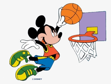 Cool Mickey Mouse Basketball - Mickey Mouse Basketball, HD Png Download, Transparent PNG