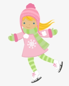 Transparent Winter Wonderland Clip Art - Girl In Snow Clipart, HD Png Download, Transparent PNG