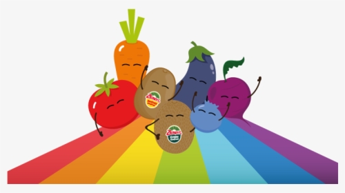 Week30 Eating The Rainbow Is Good For You - Cartoon, HD Png Download, Transparent PNG