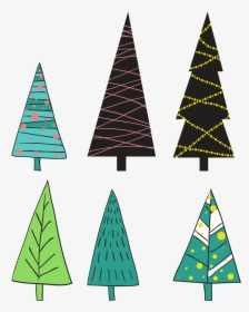 Hand Drawn Christmas Tree Stick Figure - Christmas Tree Stick Figure, HD Png Download, Transparent PNG