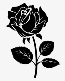 Transparent Rose Stencil Png Image, Rose Sketch Png - Stencil Rose Svg, Png Download, Transparent PNG