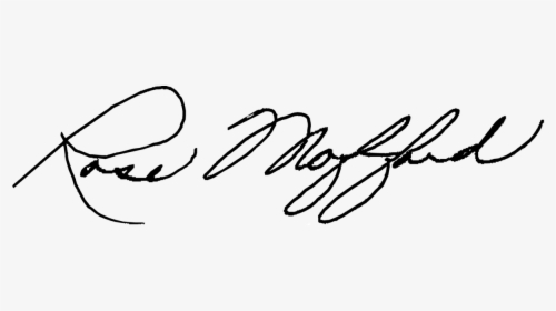 Rose Mofford Signature - Free Signature Png, Transparent Png, Transparent PNG