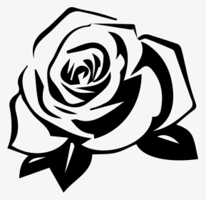 Transparent Black Rose Petals Png - Black And White Rose Clipart, Png Download, Transparent PNG