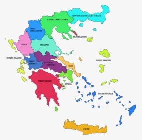 Greek Map Of Wine Regions - Greece Map Black Png, Transparent Png, Transparent PNG