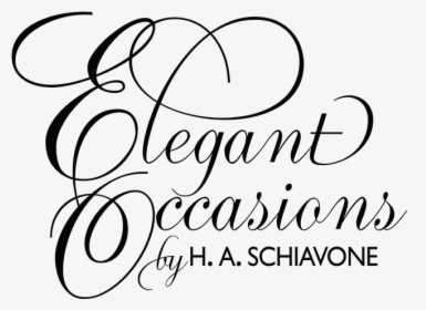 Elegant Occasions By H A Schiavone - Calligraphy, HD Png Download, Transparent PNG