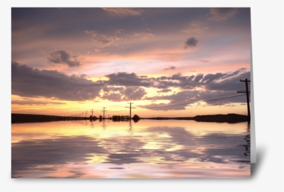 Sunset After The Storm Greeting Card - Sunset, HD Png Download, Transparent PNG