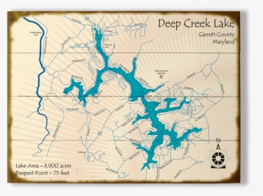 Deep Creek Maps Of Garrett County Md, HD Png Download, Transparent PNG