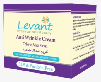 Anti Wrinkle Cream - Levant Anti Wrinkle Cream, HD Png Download, Transparent PNG