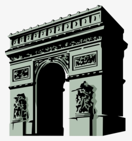 Vector Illustration Of Arc De Triomphe Triumphal Arch - Arc De Triomphe Clipart Transparent, HD Png Download, Transparent PNG