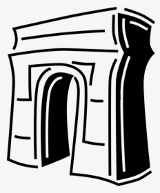 Vector Illustration Of Arc De Triomphe Triumphal Arch, HD Png Download, Transparent PNG