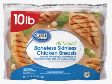 Great Value Boneless Skinless Chicken Breast, HD Png Download, Transparent PNG