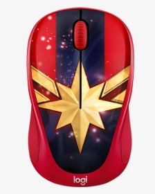 Logitech Captain Marvel Mouse, HD Png Download, Transparent PNG