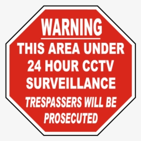 24 Hour Cctv Signs, HD Png Download, Transparent PNG