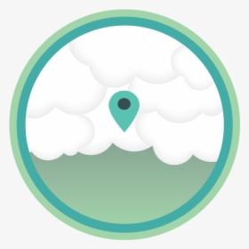 Dropped Pin In The Clouds Signfying Serverless Logging - Circle, HD Png Download, Transparent PNG