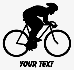 Clip Art Cyclist Silhouette - Cyclist Silhouette, HD Png Download, Transparent PNG