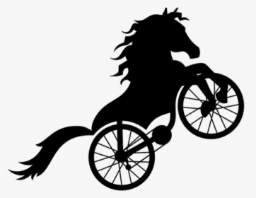 Horse On A Bicycle, HD Png Download, Transparent PNG