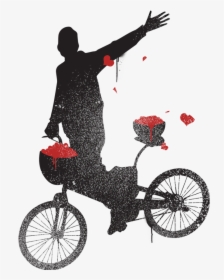 #man #bike #cycling #red #black #silhouette - فرحين بما اتاهم الله من فضله تويتر, HD Png Download, Transparent PNG