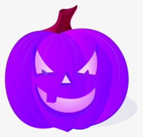 Purple Pumpkin Clip Art For Purple Pumpkin Clip Art - Jack O Lantern With White Background, HD Png Download, Transparent PNG