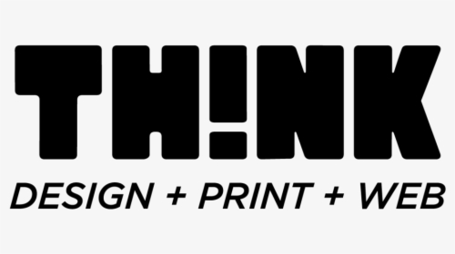 Think Design Print Web Logo-01 - Black-and-white, HD Png Download, Transparent PNG