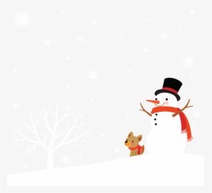 Winter Landscape - Snowman, HD Png Download, Transparent PNG