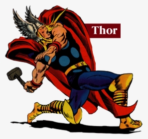 Thor - Cartoon, HD Png Download, Transparent PNG