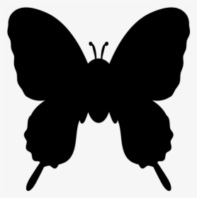 Butterfly Silhouette Clip Art - Silhouette Of A Butterfly, HD Png Download, Transparent PNG