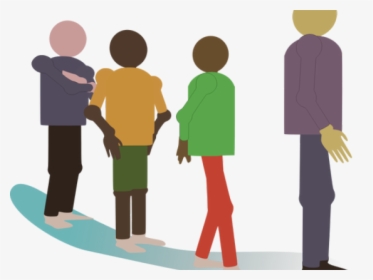 People Standing In Line Clipart - Wait In Line Clip Art, HD Png Download, Transparent PNG