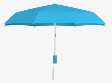 Compact Frame Cyan Umbrella Side View - Umbrella, HD Png Download, Transparent PNG