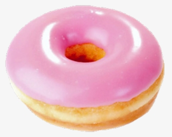 Dona Donut Pink Tumblr Cute Food Png Transparent Transp - Pink Frosted Donut, Png Download, Transparent PNG