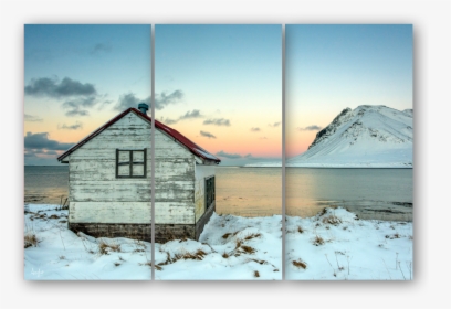 Iceland Cabin Triptych - Snow, HD Png Download, Transparent PNG
