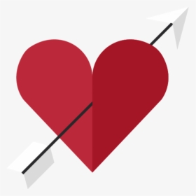 Heart With Arrow Png Image - Heart Broken With Arrow, Transparent Png, Transparent PNG