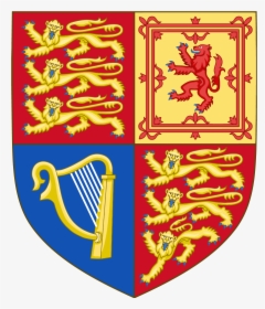 United Kingdom Royal Irish Harp Of Tara Coat Of Arms - Uk Coat Of Arms Shield, HD Png Download, Transparent PNG