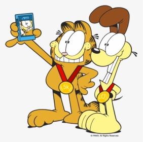 Garfield And Odie Png, Transparent Png, Transparent PNG