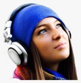 Transparent Girl Listening To Music Clipart - Girl Listening To Music Png, Png Download, Transparent PNG