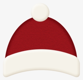 Red Christmas / Winter Hat Clip Art - Christmas Beanie Png, Transparent Png, Transparent PNG