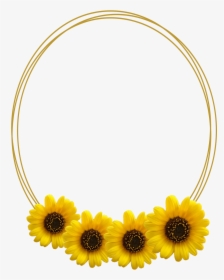 #frame #frameremix #flower #sunflower - Sunflower, HD Png Download, Transparent PNG
