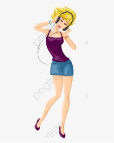 Listening To Music Clipart Dancing - Listen To Music Png, Transparent Png, Transparent PNG