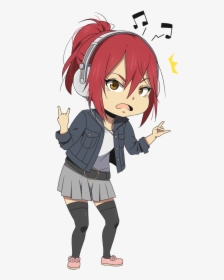 Thumb Image - Anime Listening To Music Png, Transparent Png, Transparent PNG