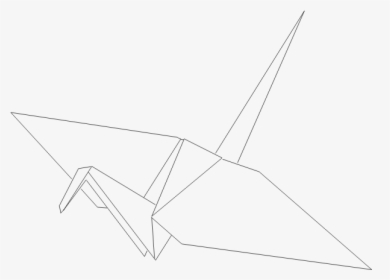 Origami Crane - Sketch, HD Png Download, Transparent PNG