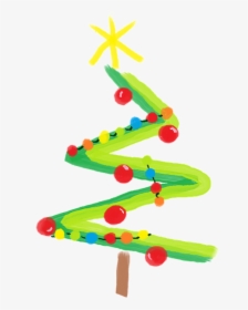 Abstract Painting Christmas Tree Art, HD Png Download, Transparent PNG